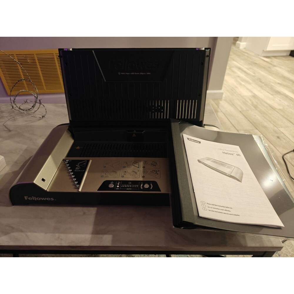 Fellowes Helios 60 Thermal Binding Machine Office Document Binder WITH BINDERS
